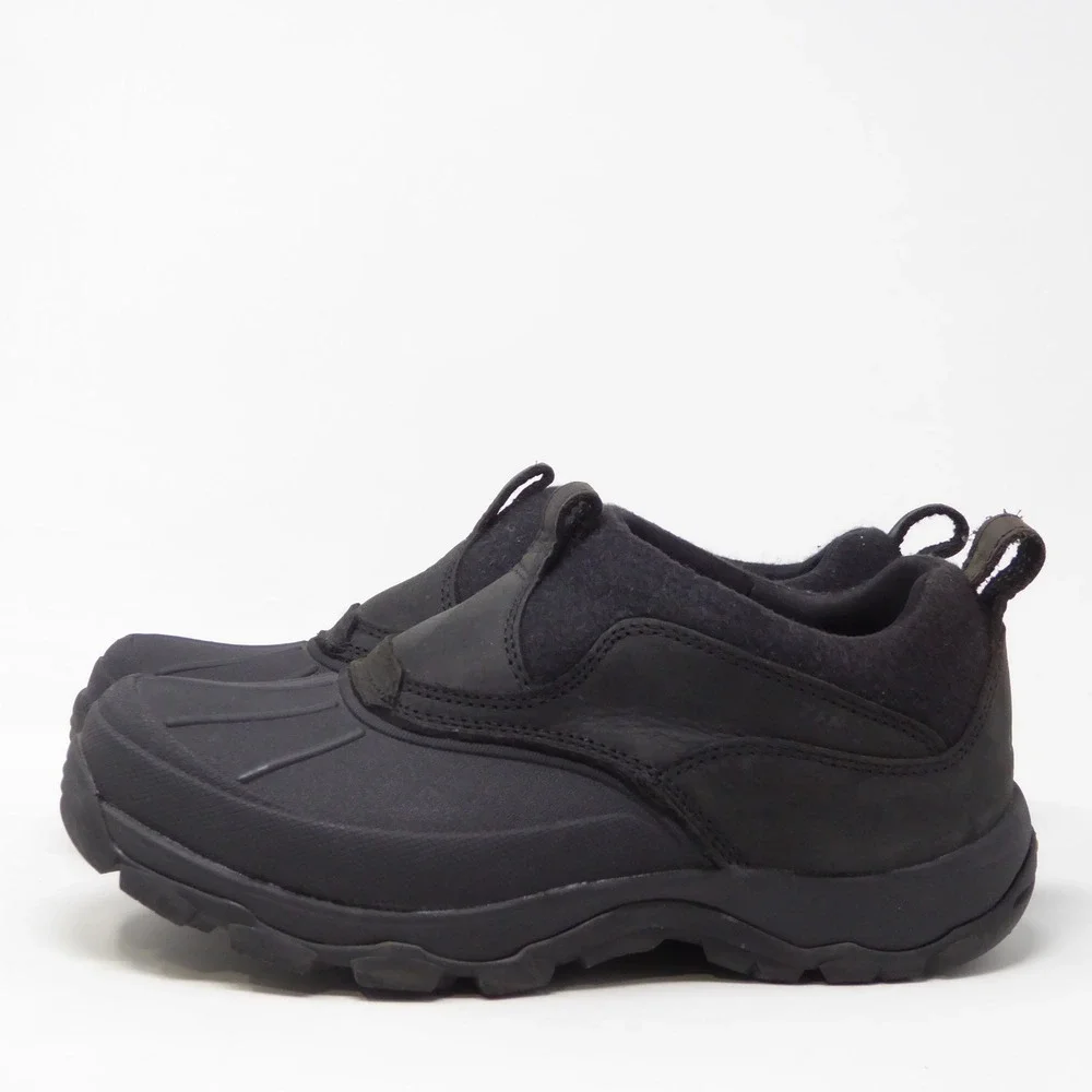 LL Bean Womens Storm Chaser 5 Snow Sneakers Black Vibram Arctic Grip Slip On 9